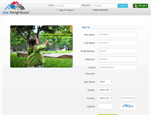 Tablet Screenshot of meneighbour.com